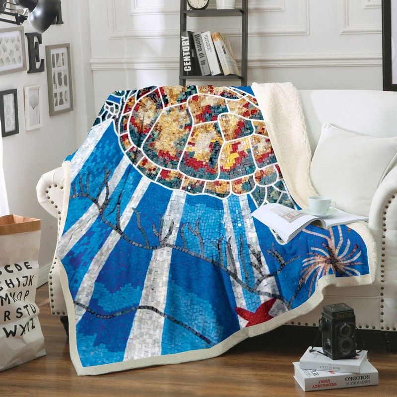 Turtle ML2009168F Sherpa Fleece Blanket
