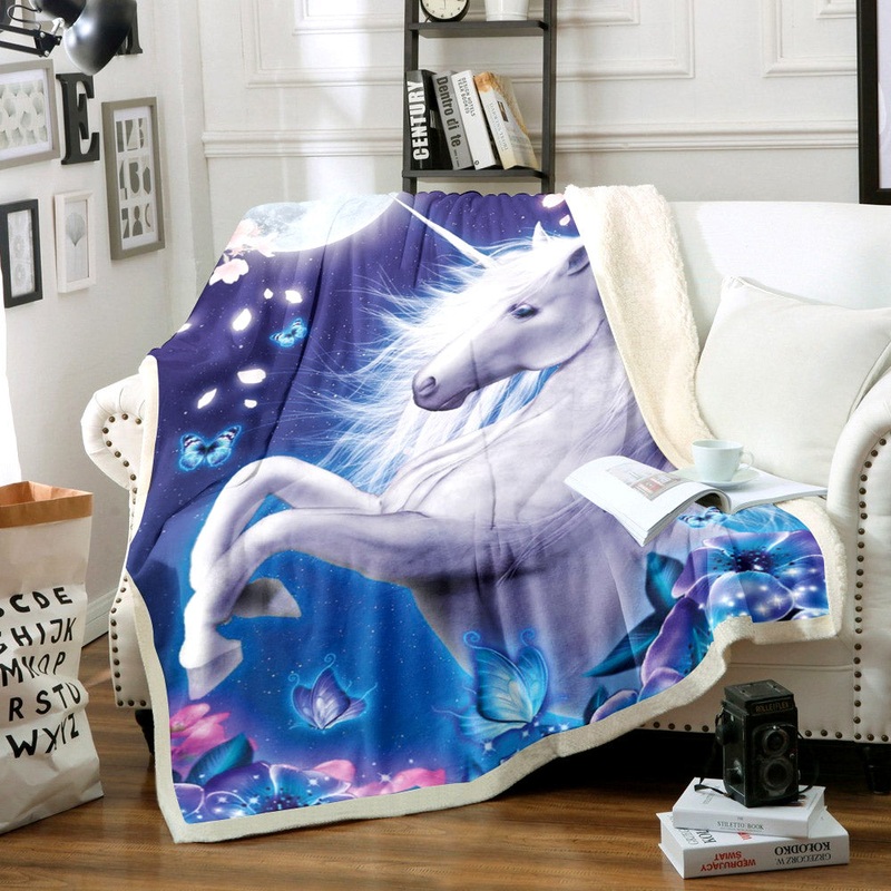 Unicorn CG2211158TT Sherpa Fleece Blanket