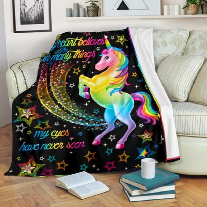 Unicorn CLM0111329S Sherpa Fleece Blanket