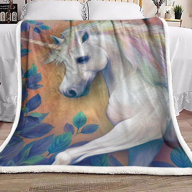 Unicorn DD2111160F Sherpa Fleece Blanket