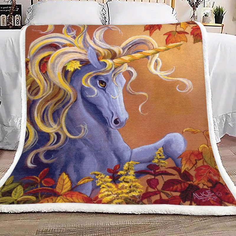 Unicorn HT230983TT Sherpa Fleece Blanket