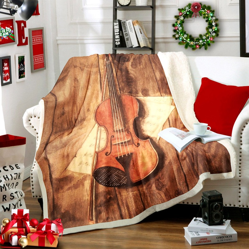 Violin AA2810159TT Sherpa Fleece Blanket