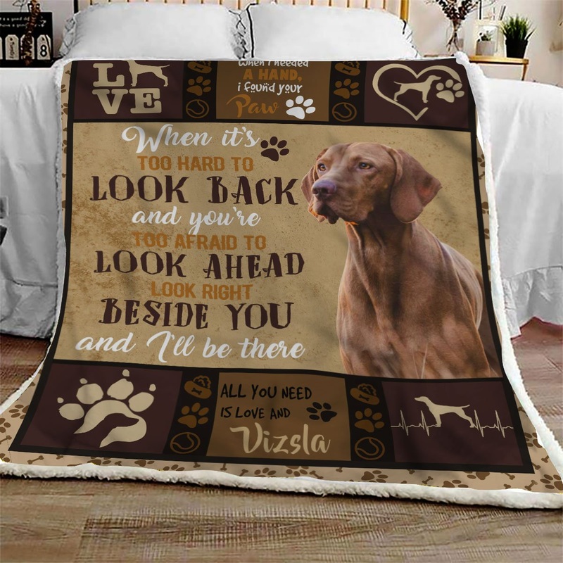 Vizsla CL09100181MDF Sherpa Fleece Blanket