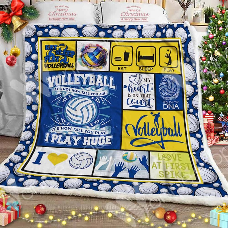 Volleyball CL11100220MDF Sherpa Fleece Blanket