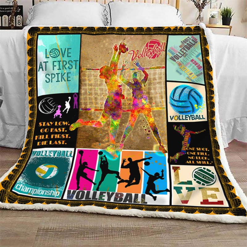 Volleyball CL301351MDF Sherpa Fleece Blanket