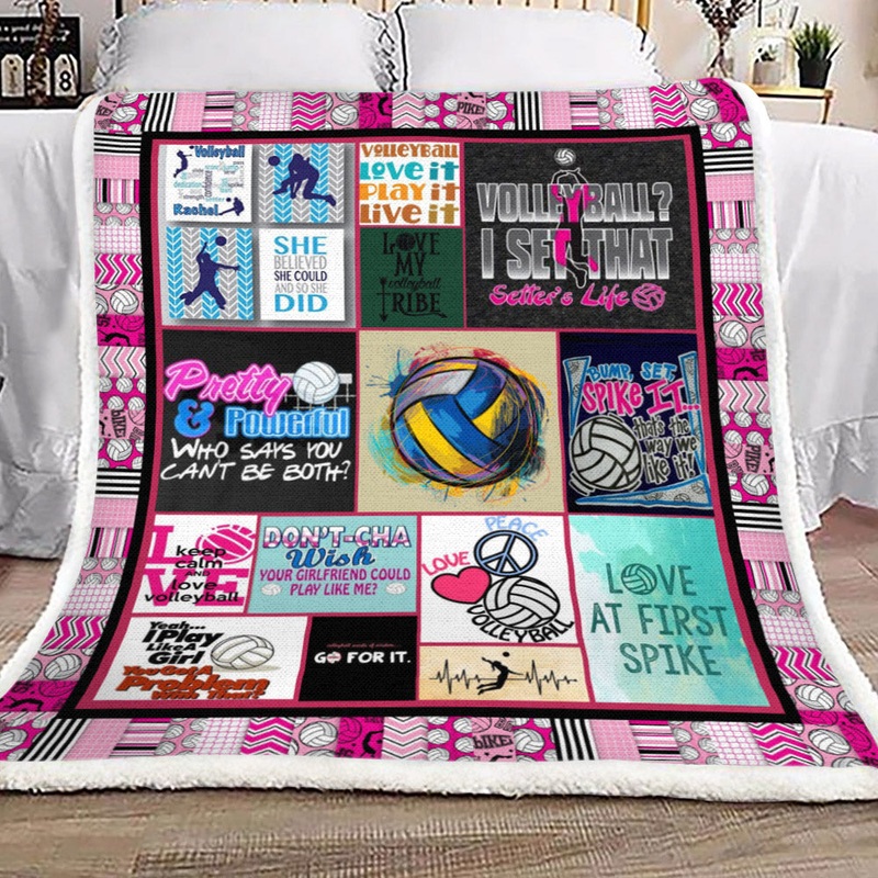 Volleyball YH25100033F Sherpa Fleece Blanket