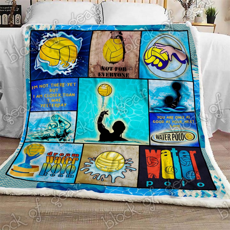 Water Polo CL281106MDF Sherpa Fleece Blanket