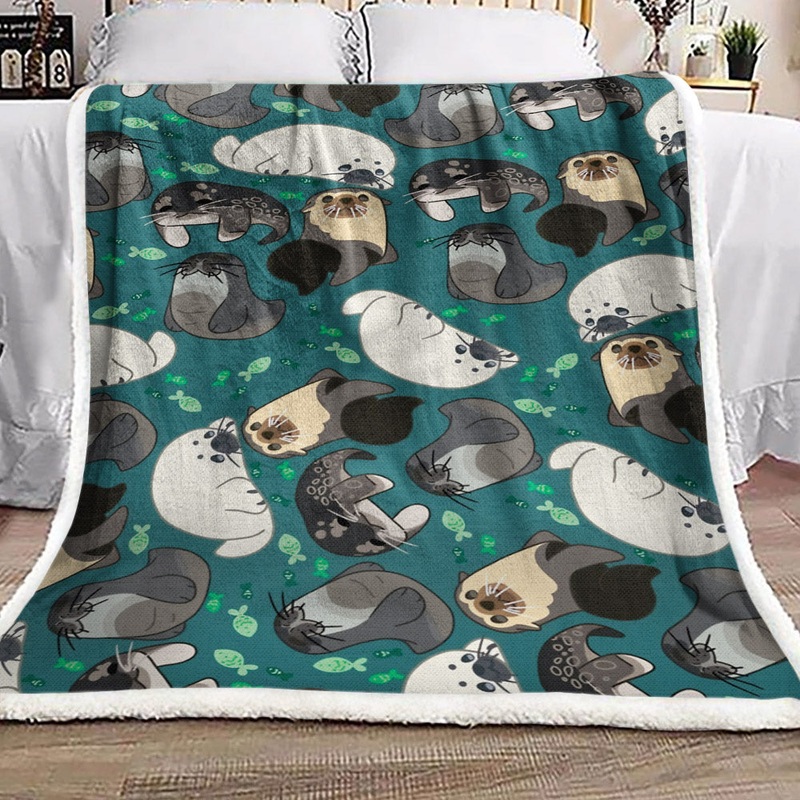 Water Seal NP2211075F Sherpa Fleece Blanket