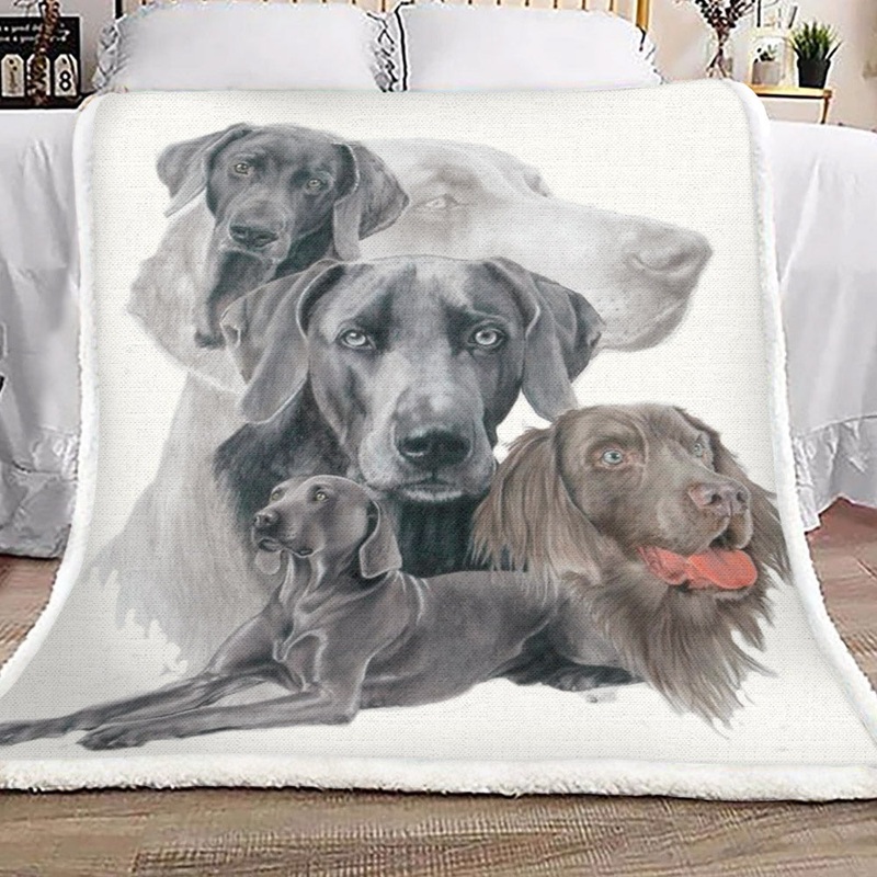 Weimaraner HM0310170TT Sherpa Fleece Blanket