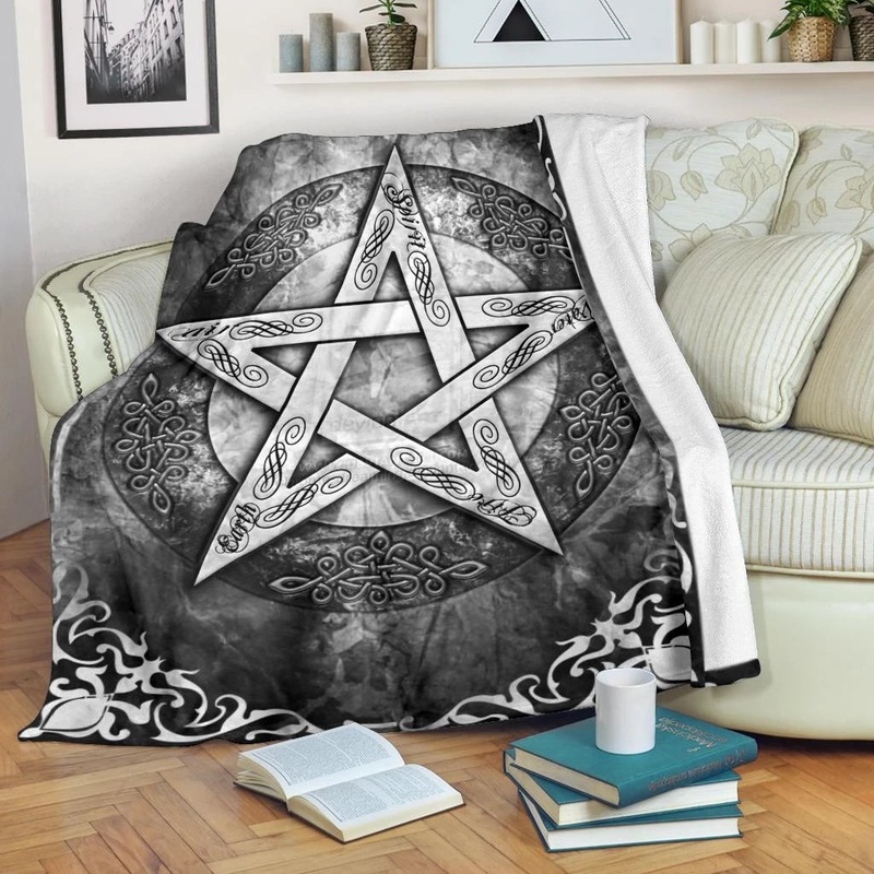Wicca Pentacle CLM2709135S Sherpa Fleece Blanket