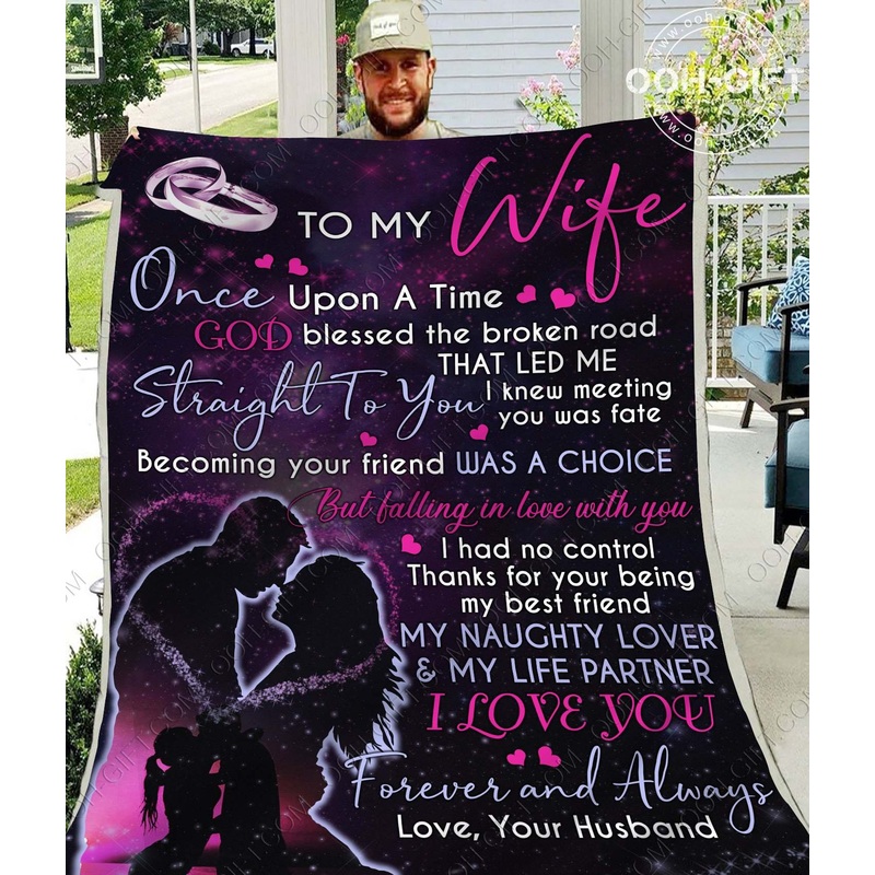 Wife To My Wife Your Husband CLA01110422F Sherpa Fleece Blanket
