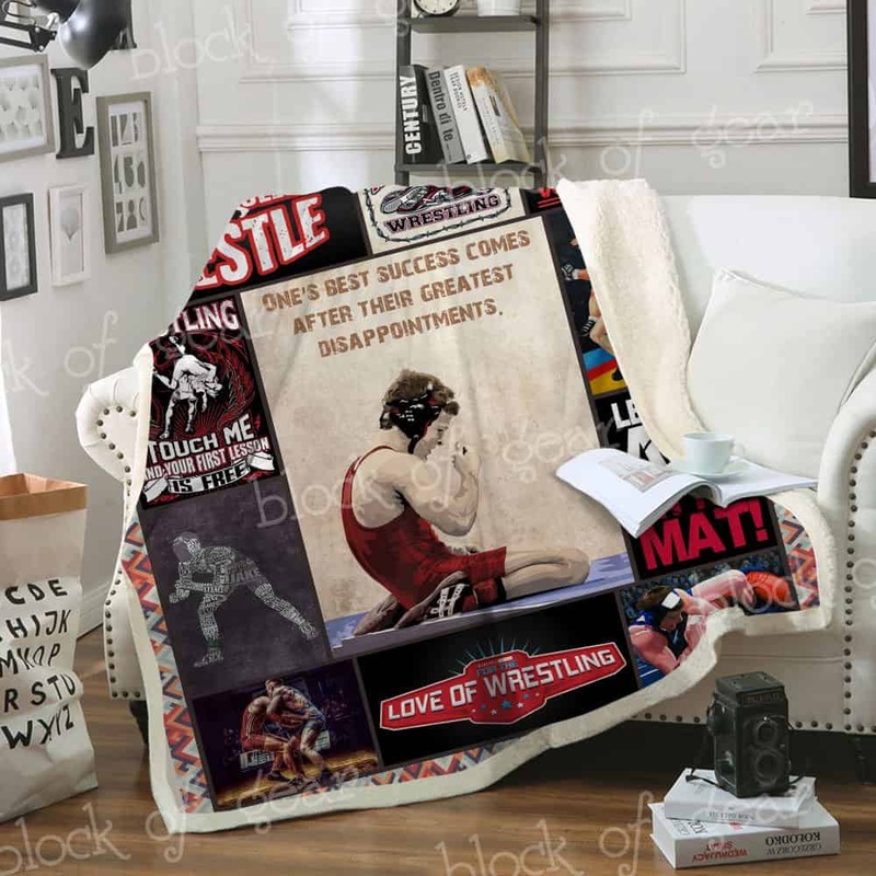 Wrestling CL04100253F Sherpa Fleece Blanket