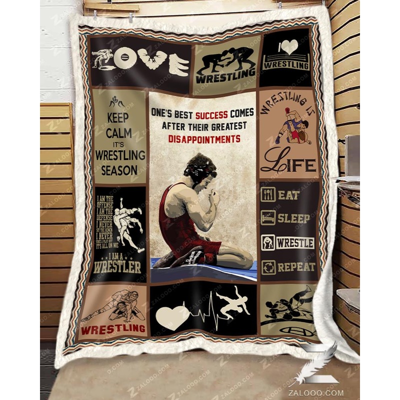 Wrestling Ones Best Success CL29110951MDF Sherpa Fleece Blanket