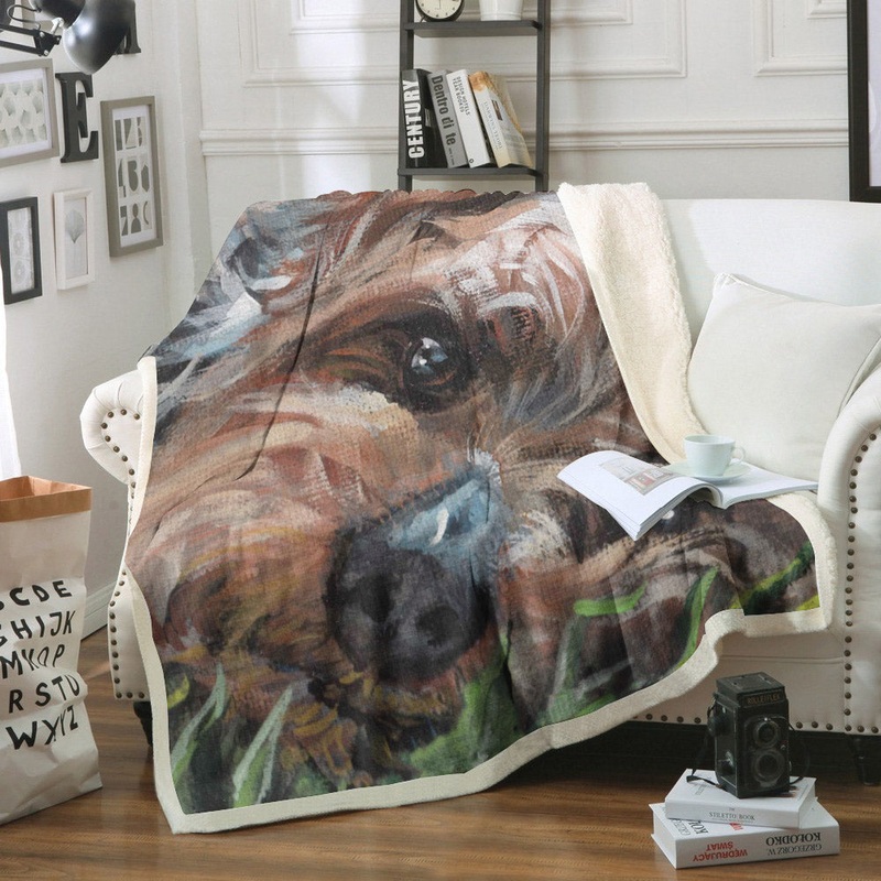 Yorkie DD2009172F Sherpa Fleece Blanket