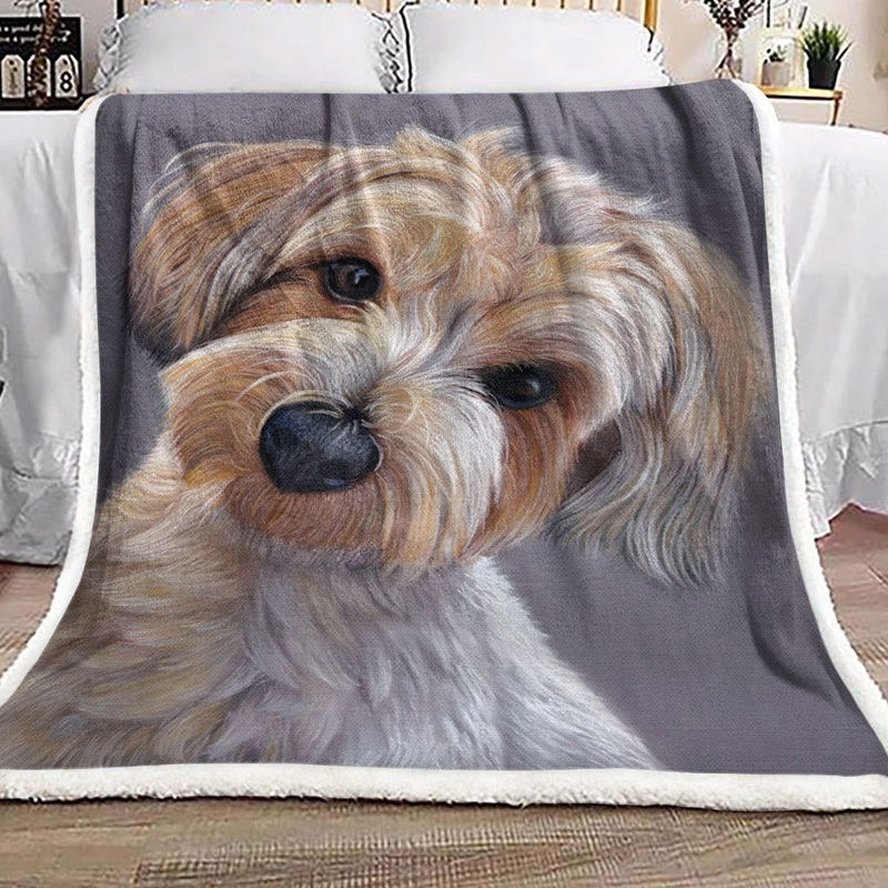 Yorkie ML0611205F Sherpa Fleece Blanket