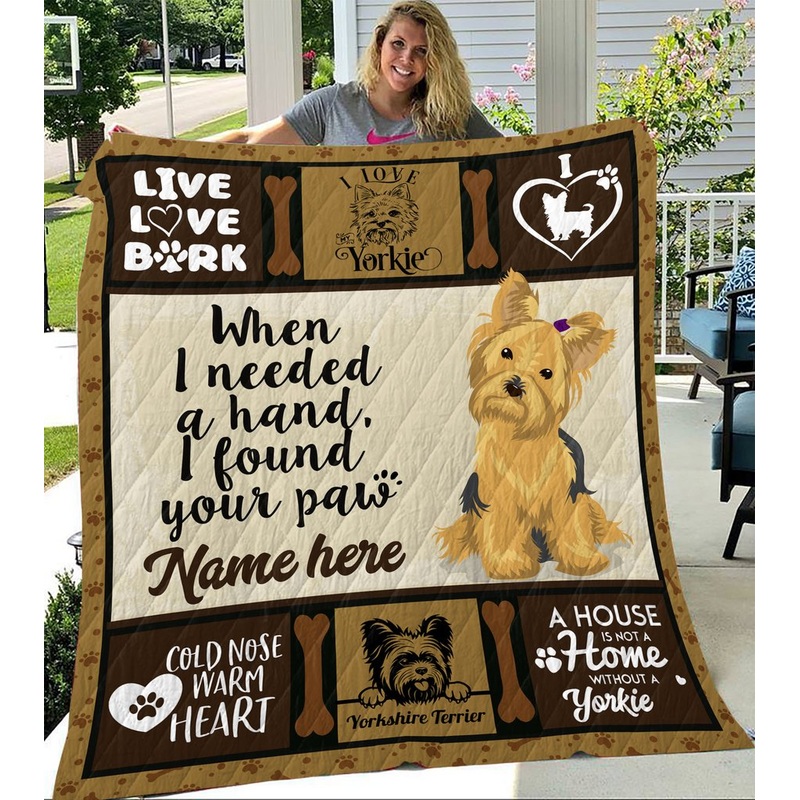 Yorkshire Terrier Yorkie CLM1710243S Sherpa Fleece Blanket