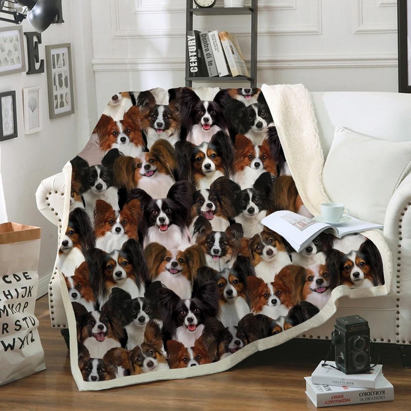 You Will Have A Bunch Of Papillons CLM2612958S Sherpa Fleece Blanket