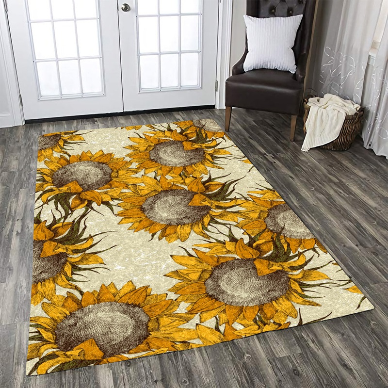 Sunflower Seamless Vintage HN2908099R Rug