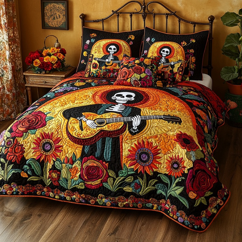 Catrina Guitarist DAI241224209 Quilt Bedding Set