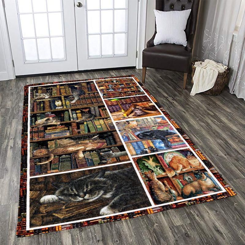 Books And Cats CL170927MDR Rug