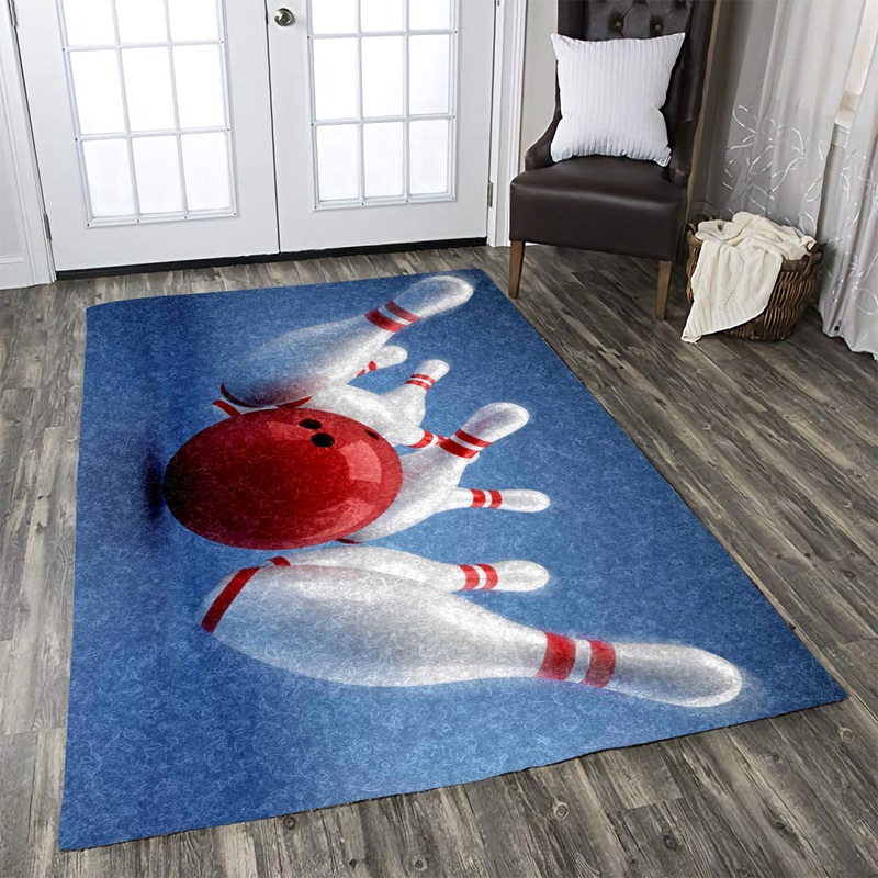 Bowling Red Blue HM240705 Rug