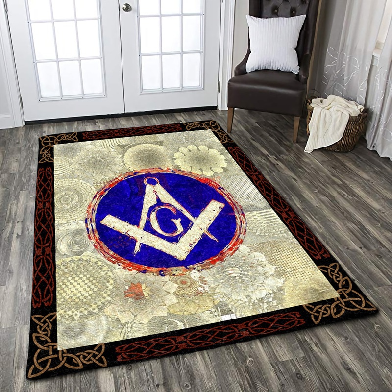 Celtic Freemason Masonic Symbols BT1010054R Rug