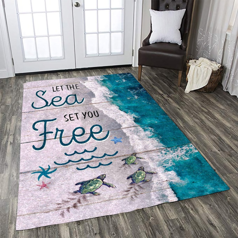 PP Area Rug Turtle Let The Sea CLA1910006R Rug