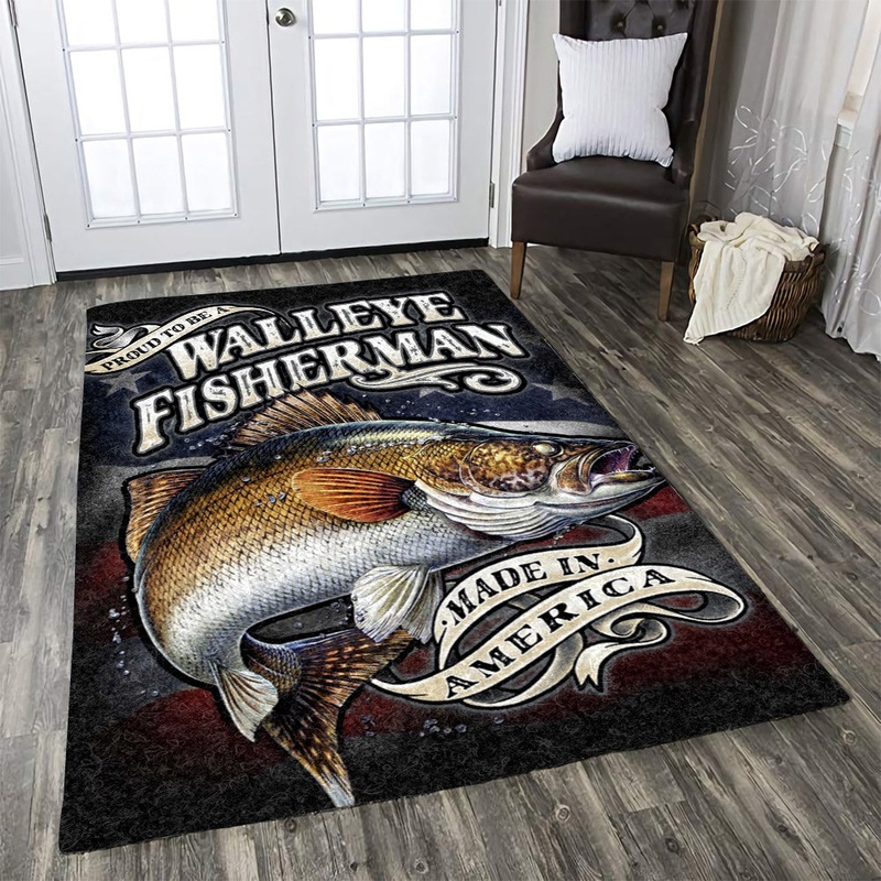 Walleye Fisherman Made In America NN1010219M Rug