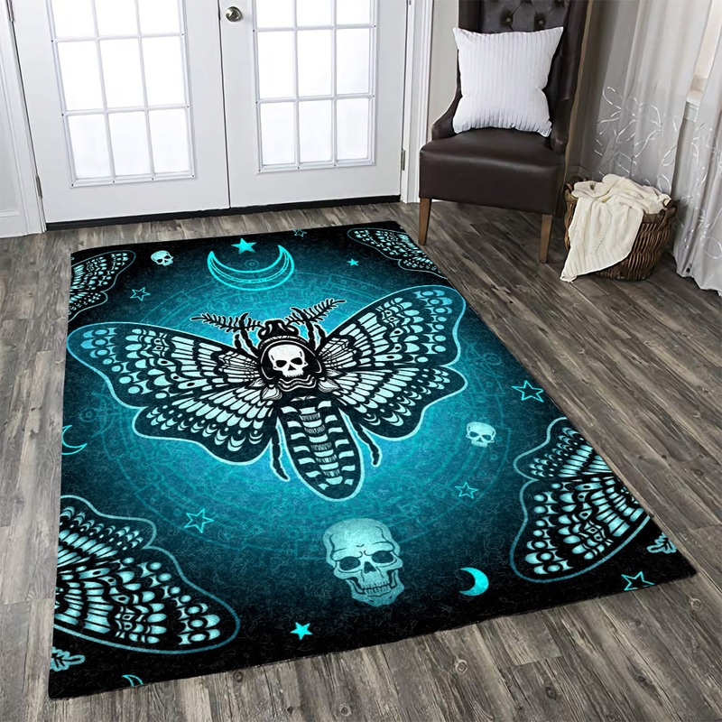 Butterfly Skull HN0709019R Rug