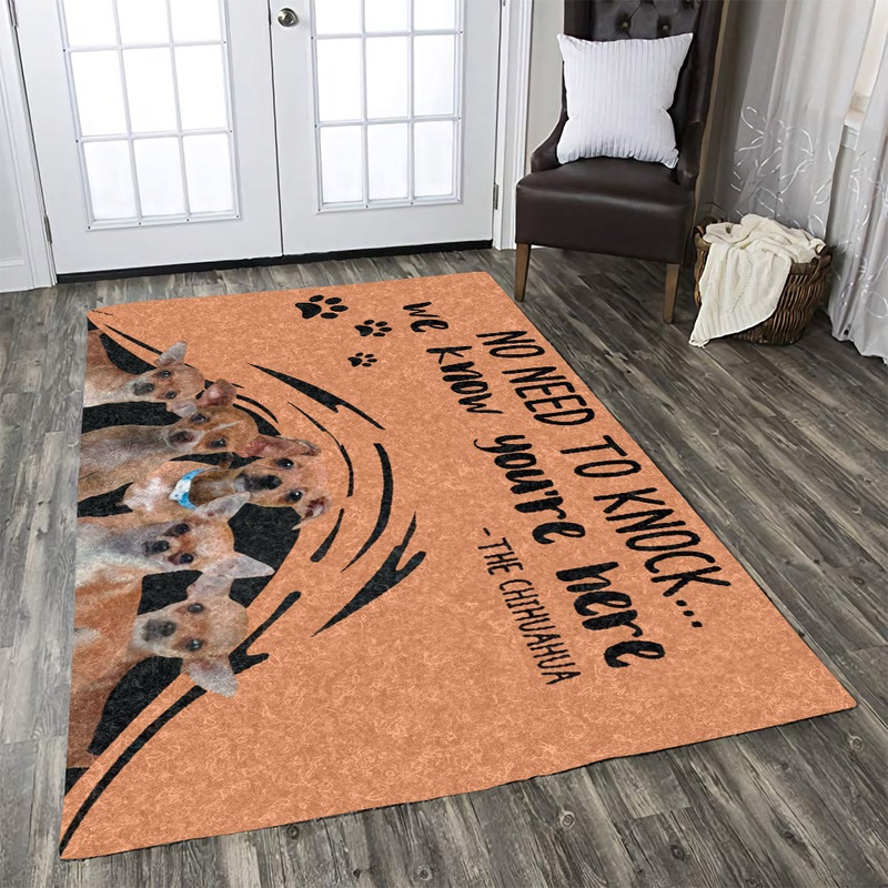 Chihuahua No Need To Knock CLA1910089R Rug