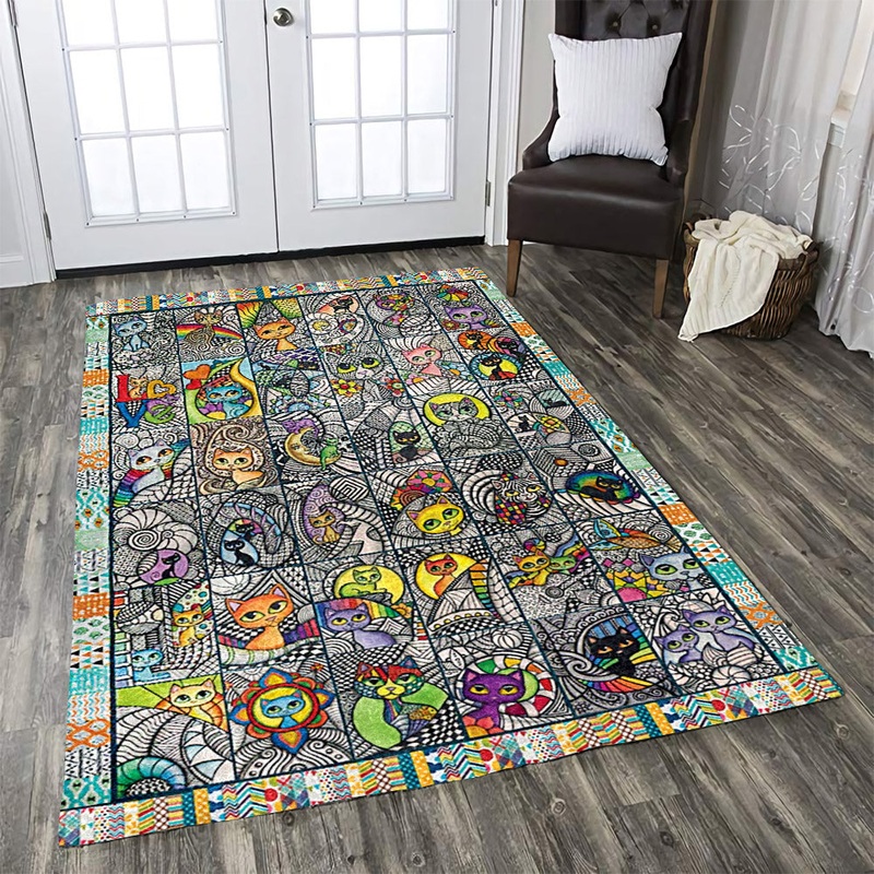 Colorful Cats CLA15100164R Rug