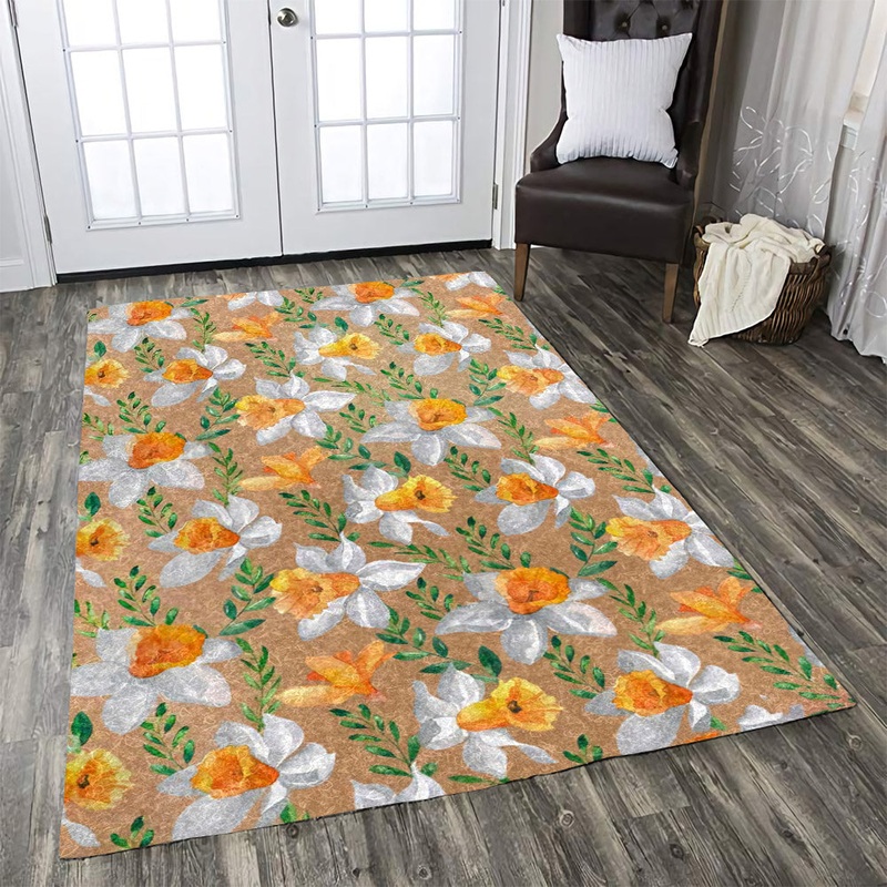 Daffodils Pattern Print Design CLA1910305R Rug