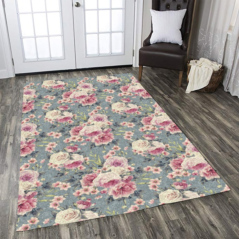 Peony Pattern Print Design CLA1910647R Rug