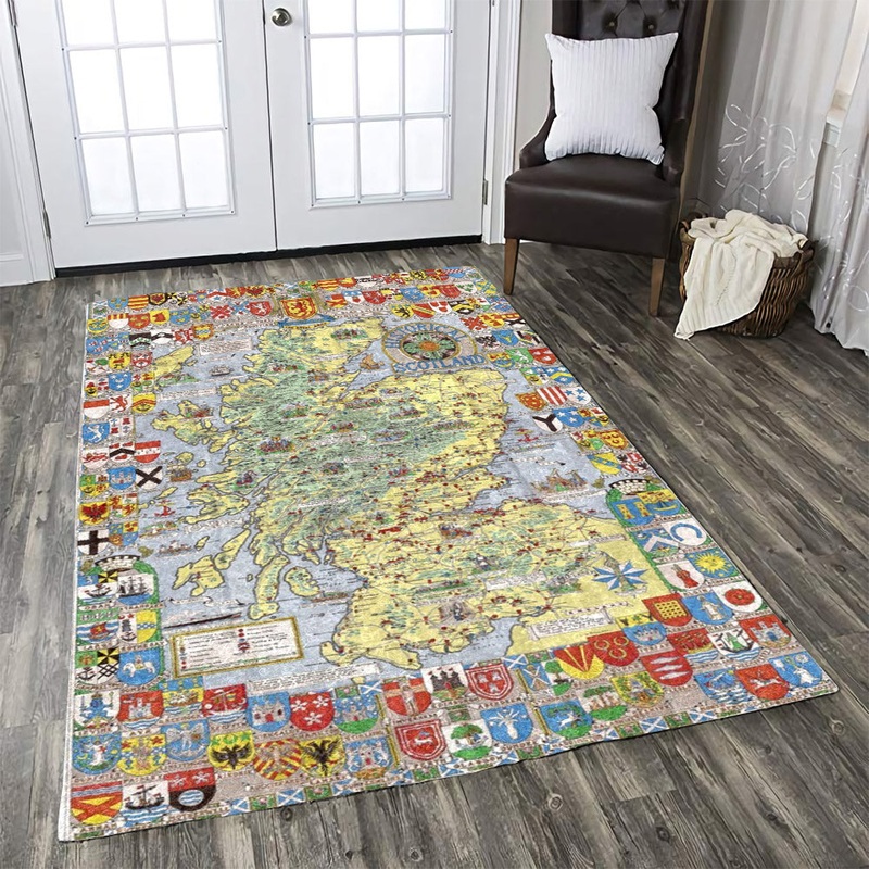 Scotland Tartan Map CL0110100MDR Rug
