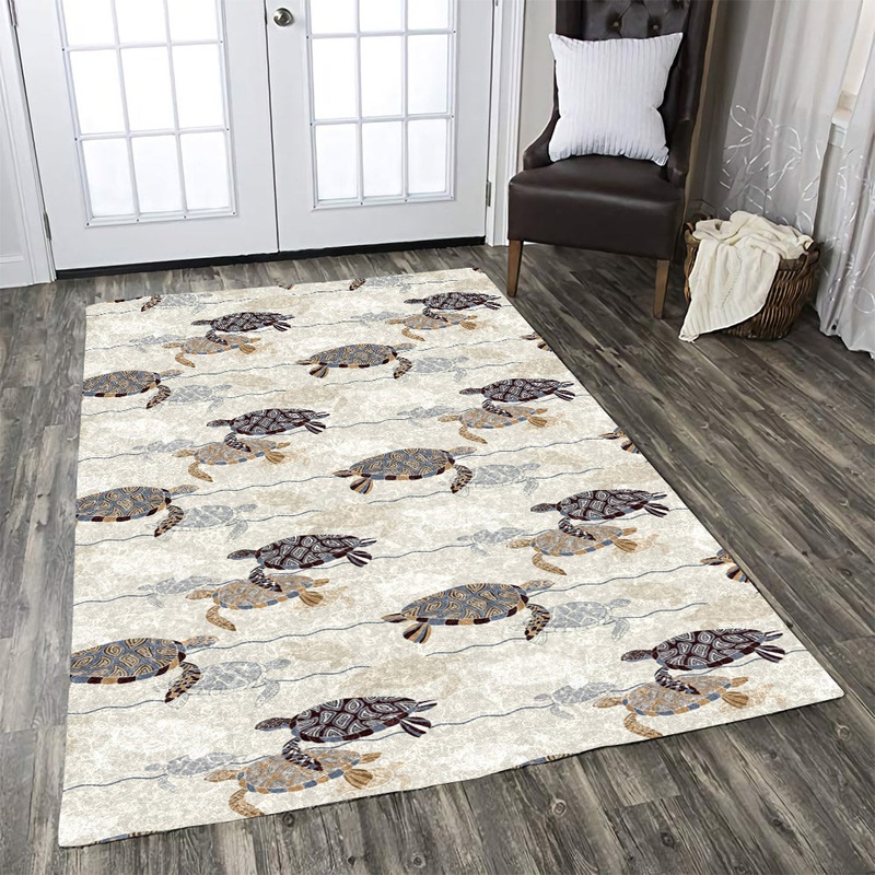 Sea Turtle Pattern Print Desig CLA1910769R Rug