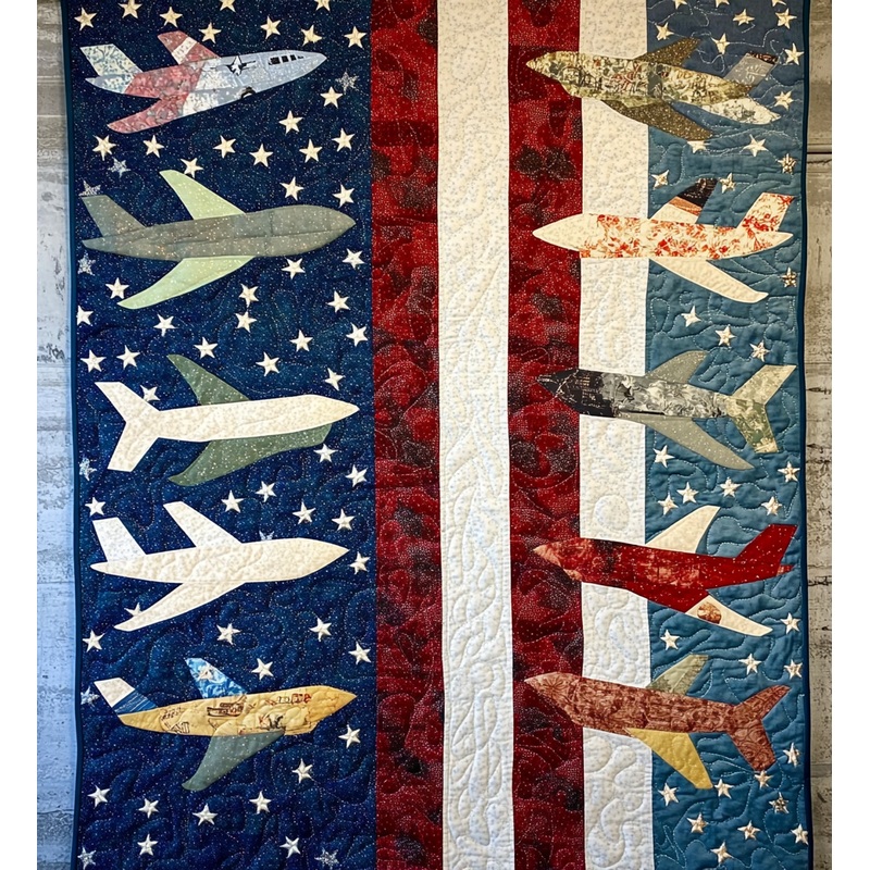 Airplane DAI241224507 Quilt Blanket