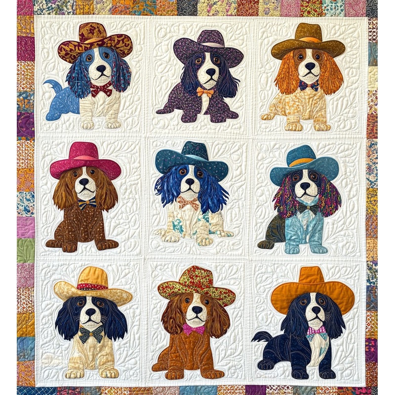 Cowboy Cavalier DAI241224365 Quilt Blanket