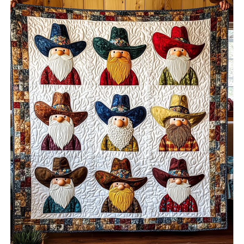 Cowboy Gnome DAI241224373 Quilt Blanket