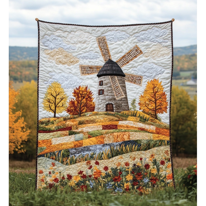 Windmill Field DAI241224468 Quilt Blanket
