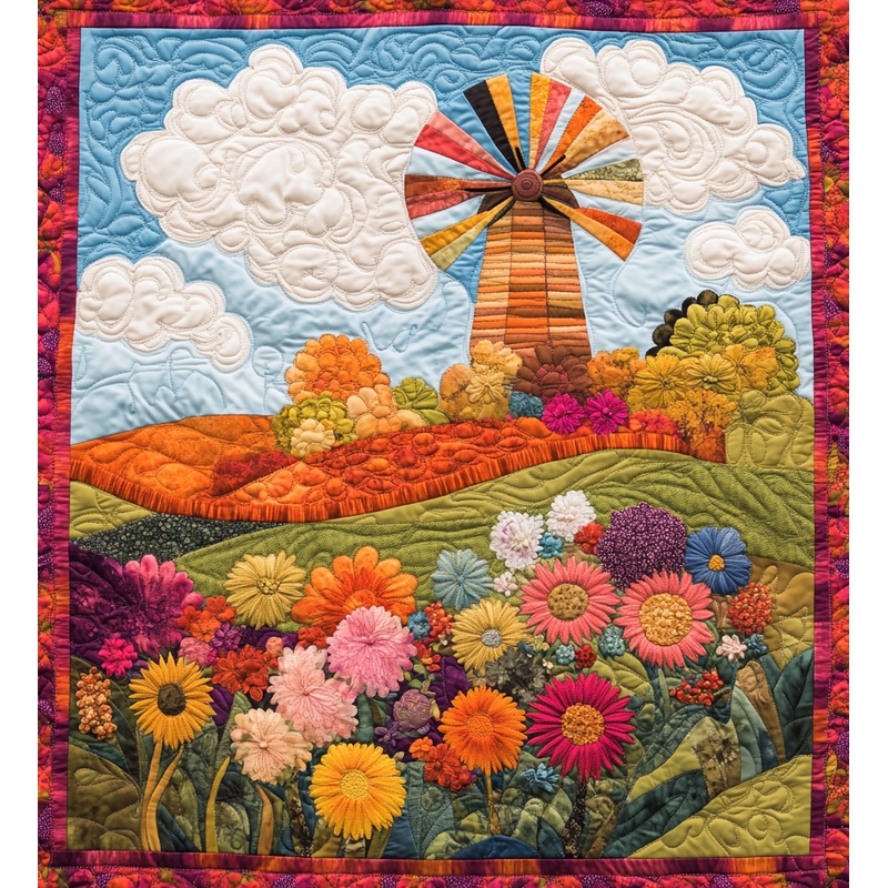 Windmill Field DAI241224470 Quilt Blanket