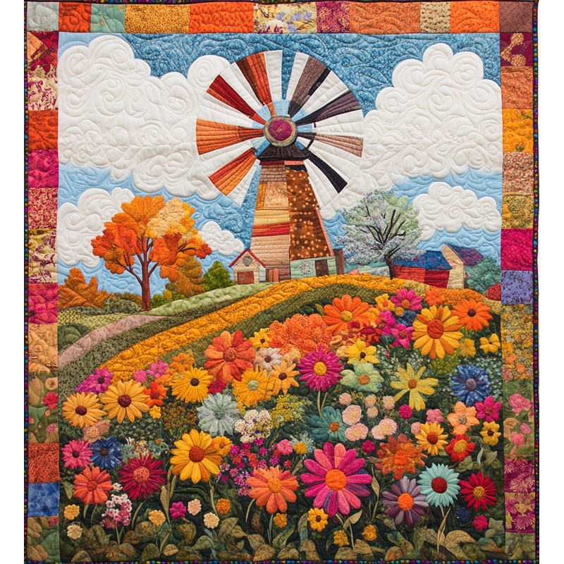 Windmill Field DAI241224471 Quilt Blanket