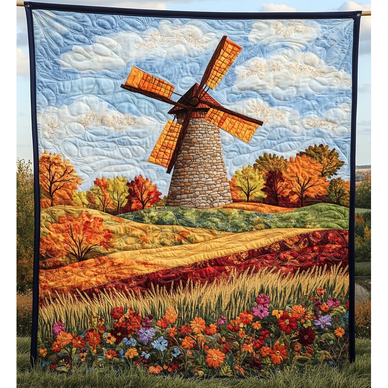 Windmill Field DAI241224473 Quilt Blanket