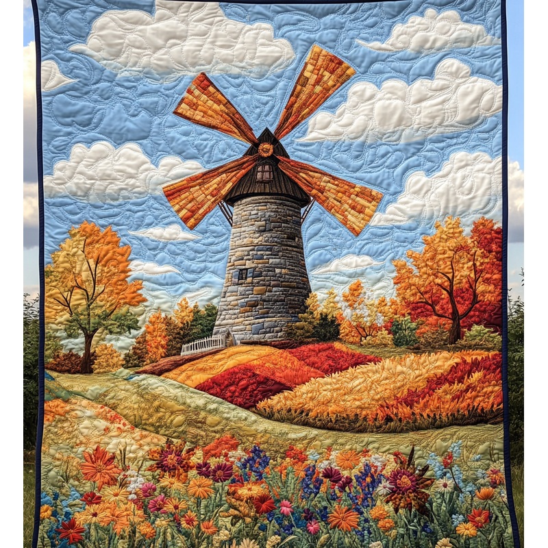 Windmill Field DAI241224474 Quilt Blanket