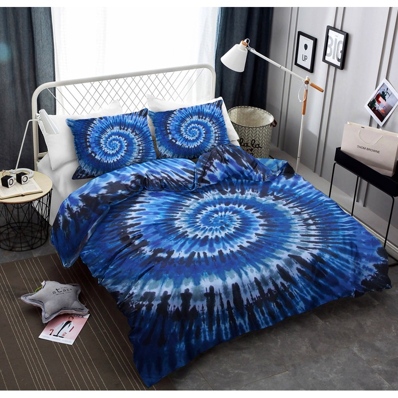 Blue Tie Dye QN200817T Bedding Sets