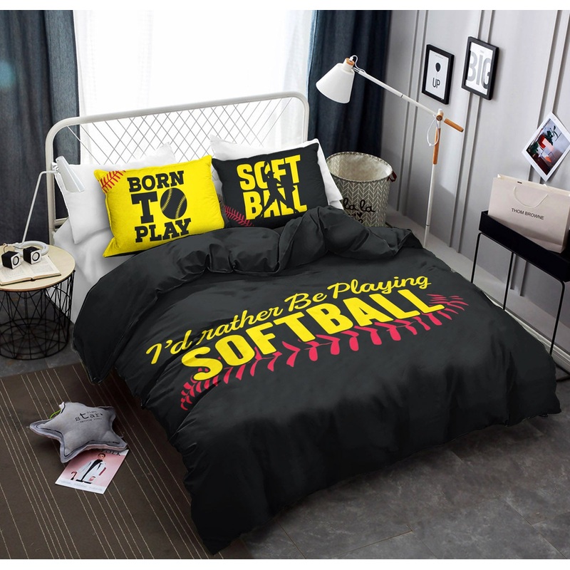 Born To Play Softball CLA1410157B Bedding Sets