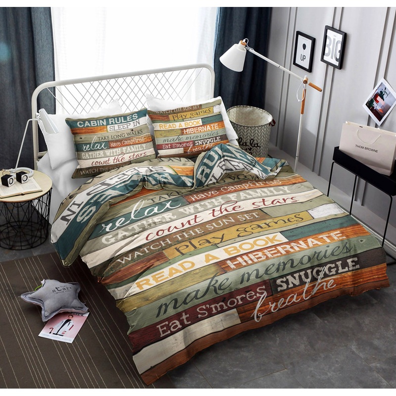 Cabin Rules HT050911 Bedding Sets