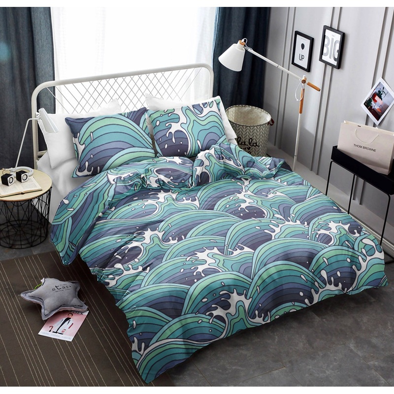 Surf Blue Wave CLA19100623B Bedding Sets