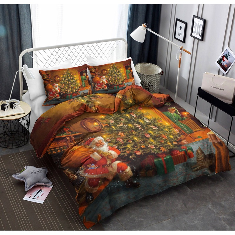 3D Printed Santa Arrives Christmas CLA22100565B Bedding Sets