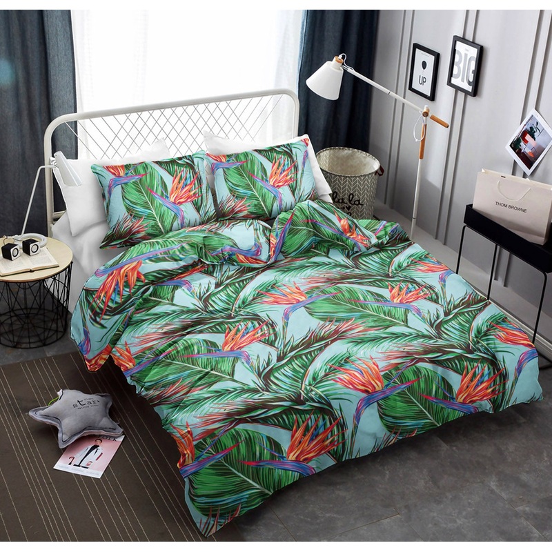 Bird Of Paradise Pattern Print Design CLA19100934B Bedding Sets