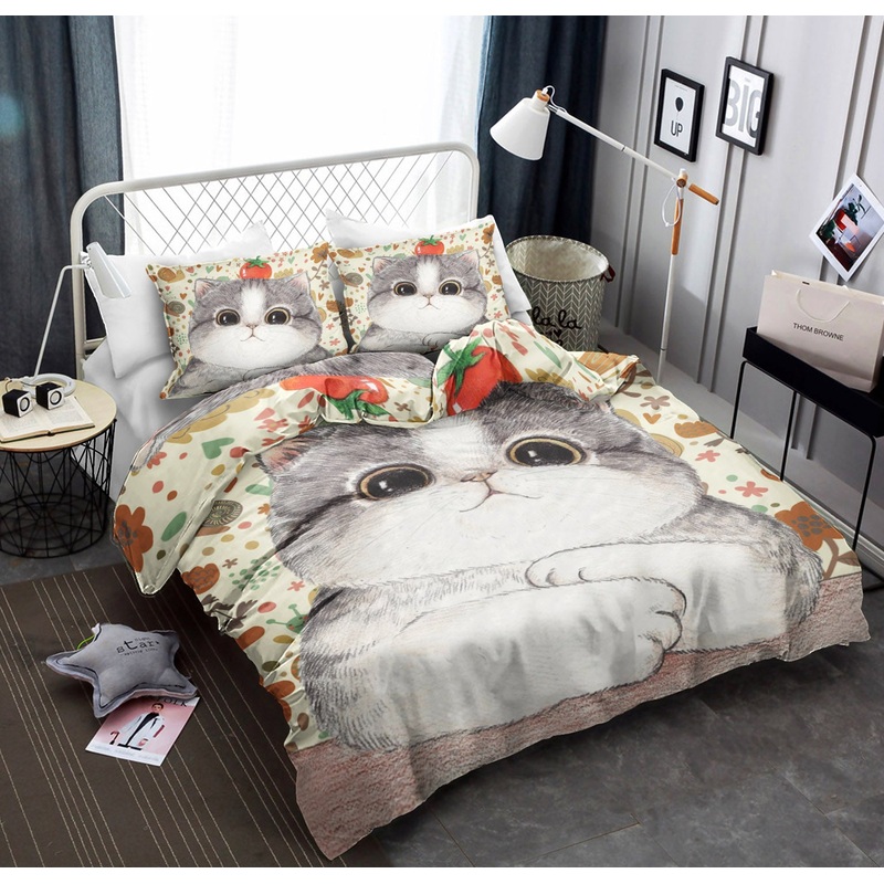 super cute fat cat pattern CLA22100027B Bedding Sets
